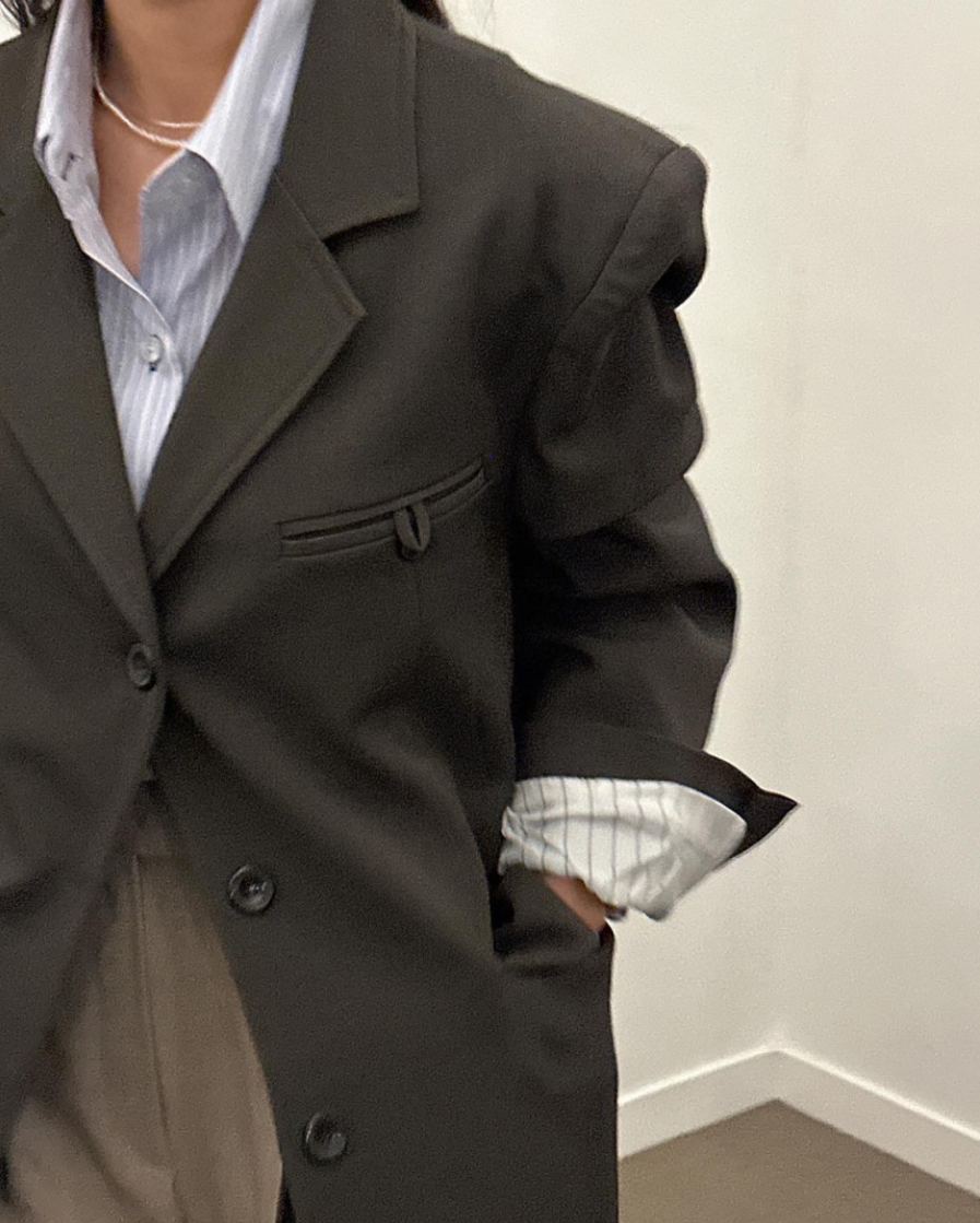 新作【即納】クラシックオーバーシルエットテーラードジャケット