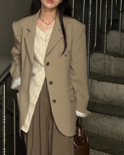 新作【即納】クラシックオーバーシルエットテーラードジャケット