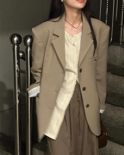 新作【即納】クラシックオーバーシルエットテーラードジャケット