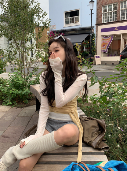 新作【即納】レイヤードリボンキャミトップス