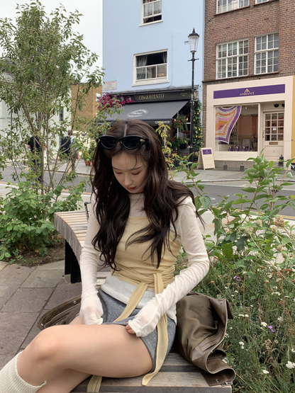 新作【即納】レイヤードリボンキャミトップス