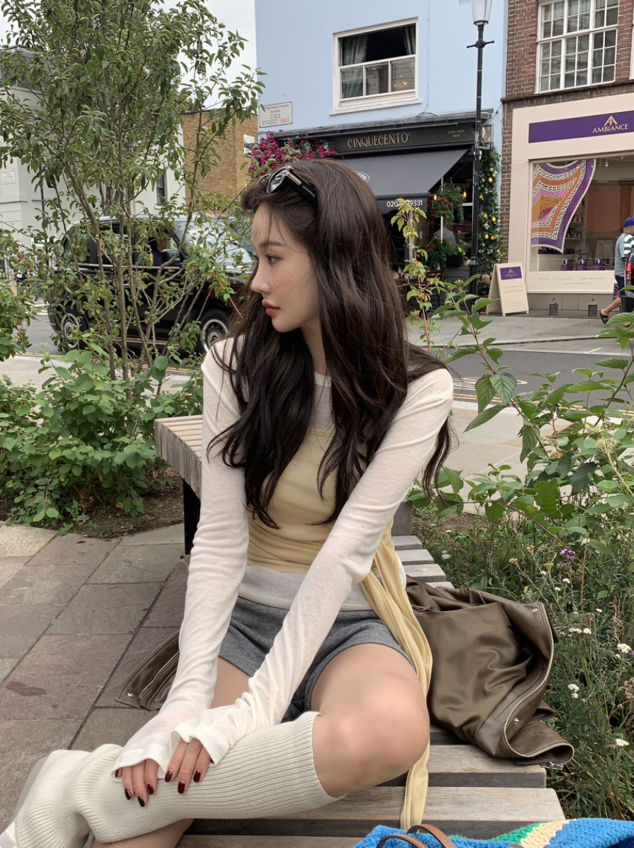 新作【即納】レイヤードリボンキャミトップス