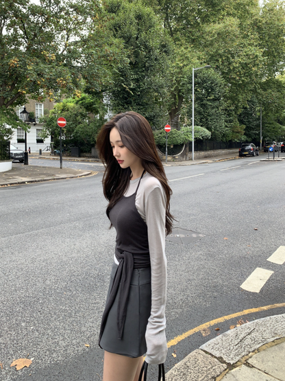 新作【即納】レイヤードリボンキャミトップス