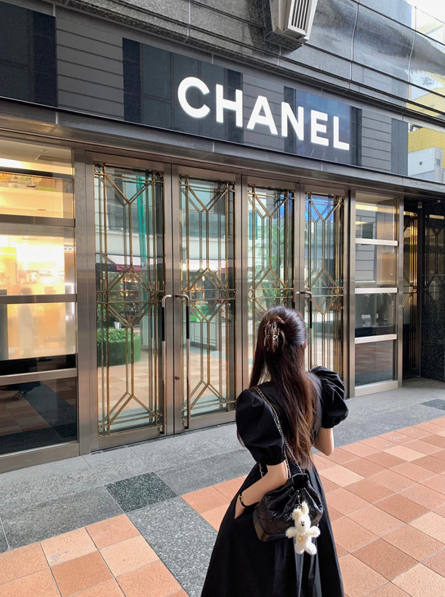 【一部即納】ウエストシャーリング パフスリーブワンピース