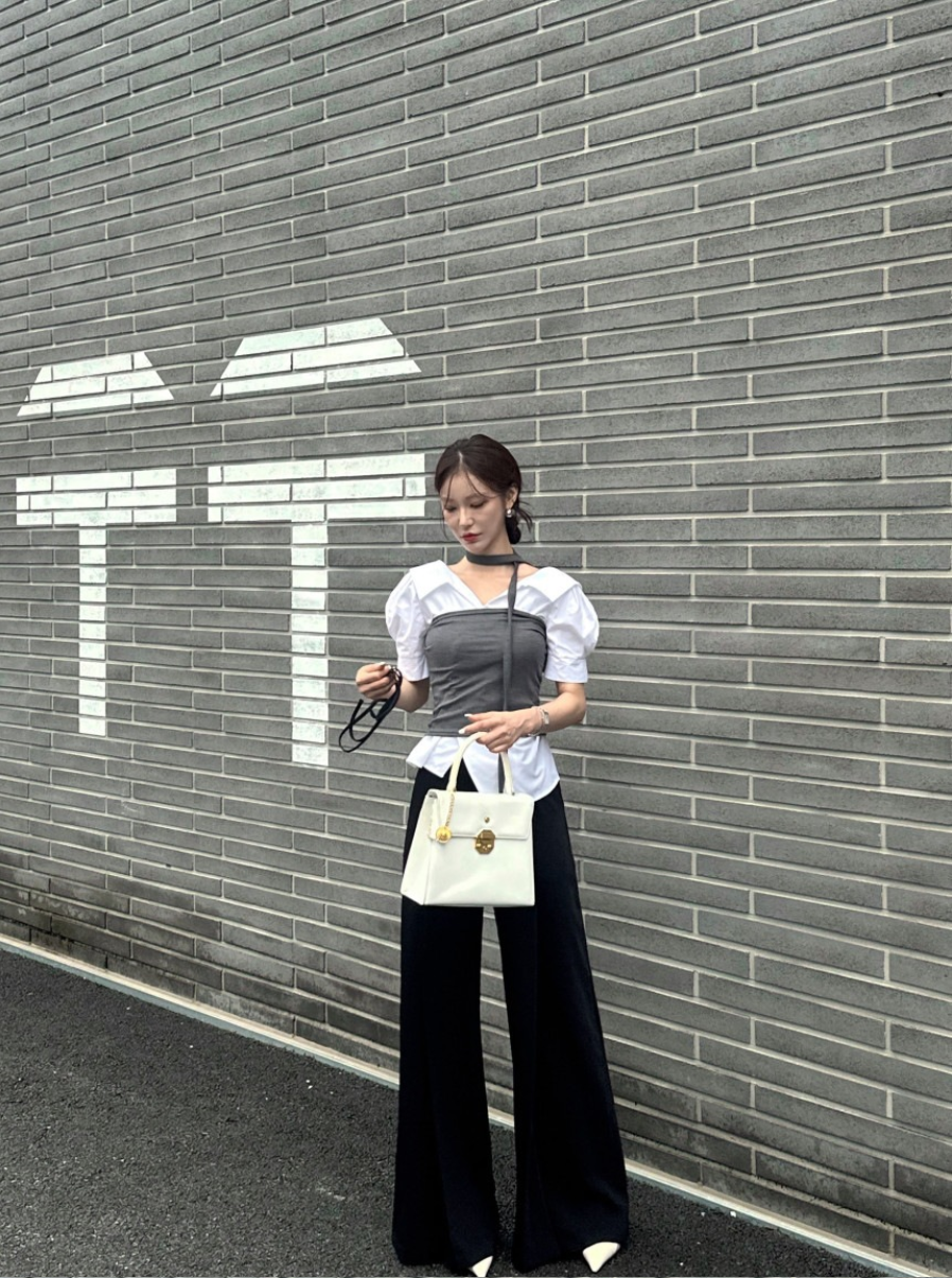 新作【即納 5/22(金)12:00～販売START】アシメオープンカラーシャツ