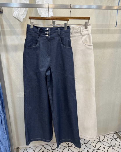 【即納】フリルキャミデニムセットアップ
