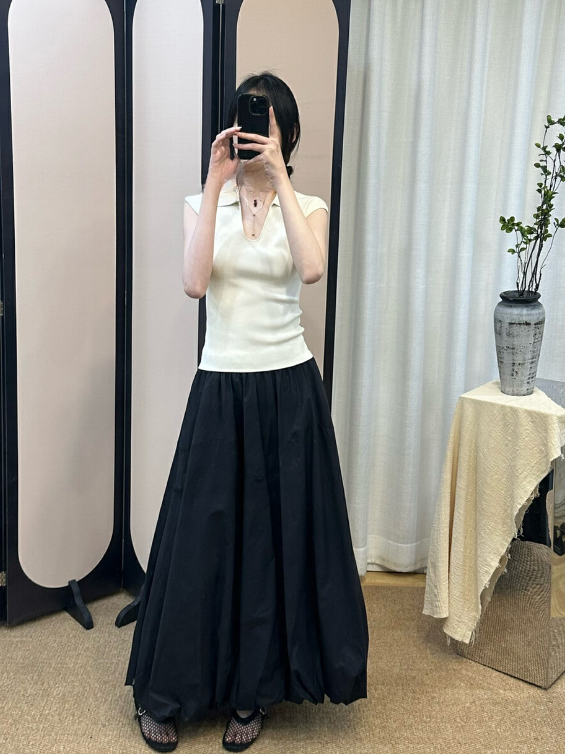 \ Limited Collection♡ /【即納】ノースリーブポロニット