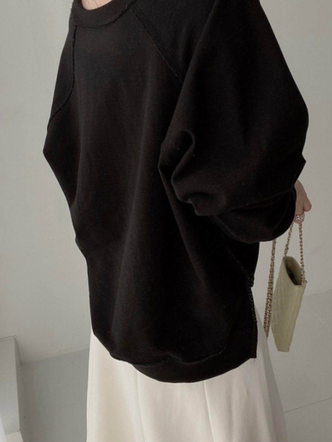 ロゴラグランスウェットプルオーバー