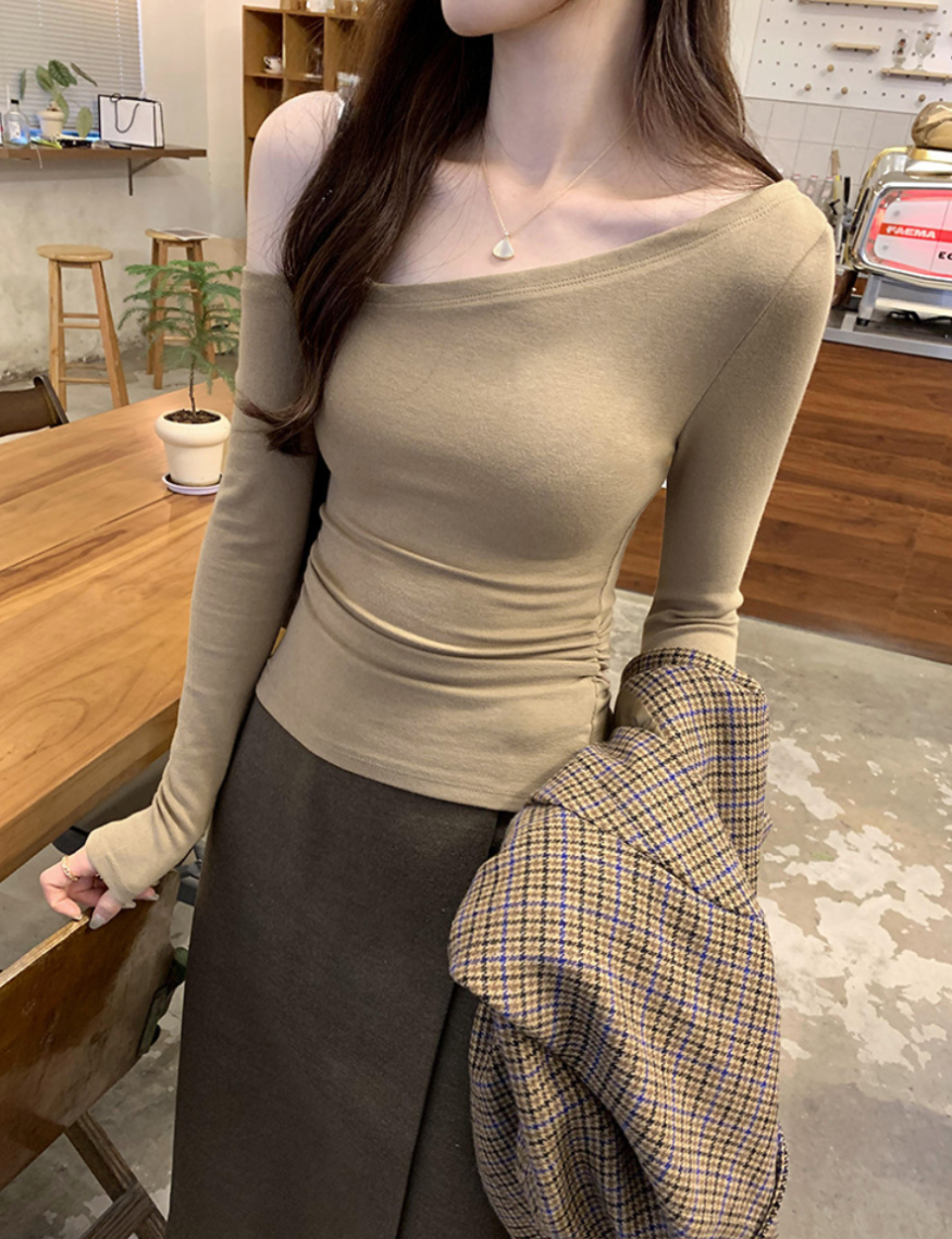 ［ CALEN × BLACKOUT ］ワンショルダータイトトップス ‐ Bellissima