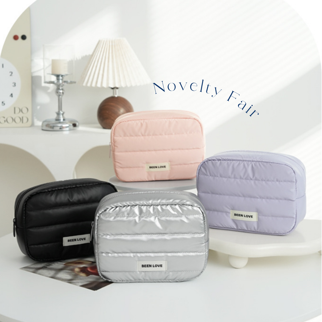 《 Novelty Fair 》Quilting Puffy Pouch