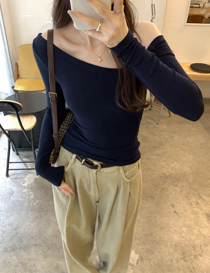 ［ CALEN × BLACKOUT ］ワンショルダータイトトップス ‐ Bellissima