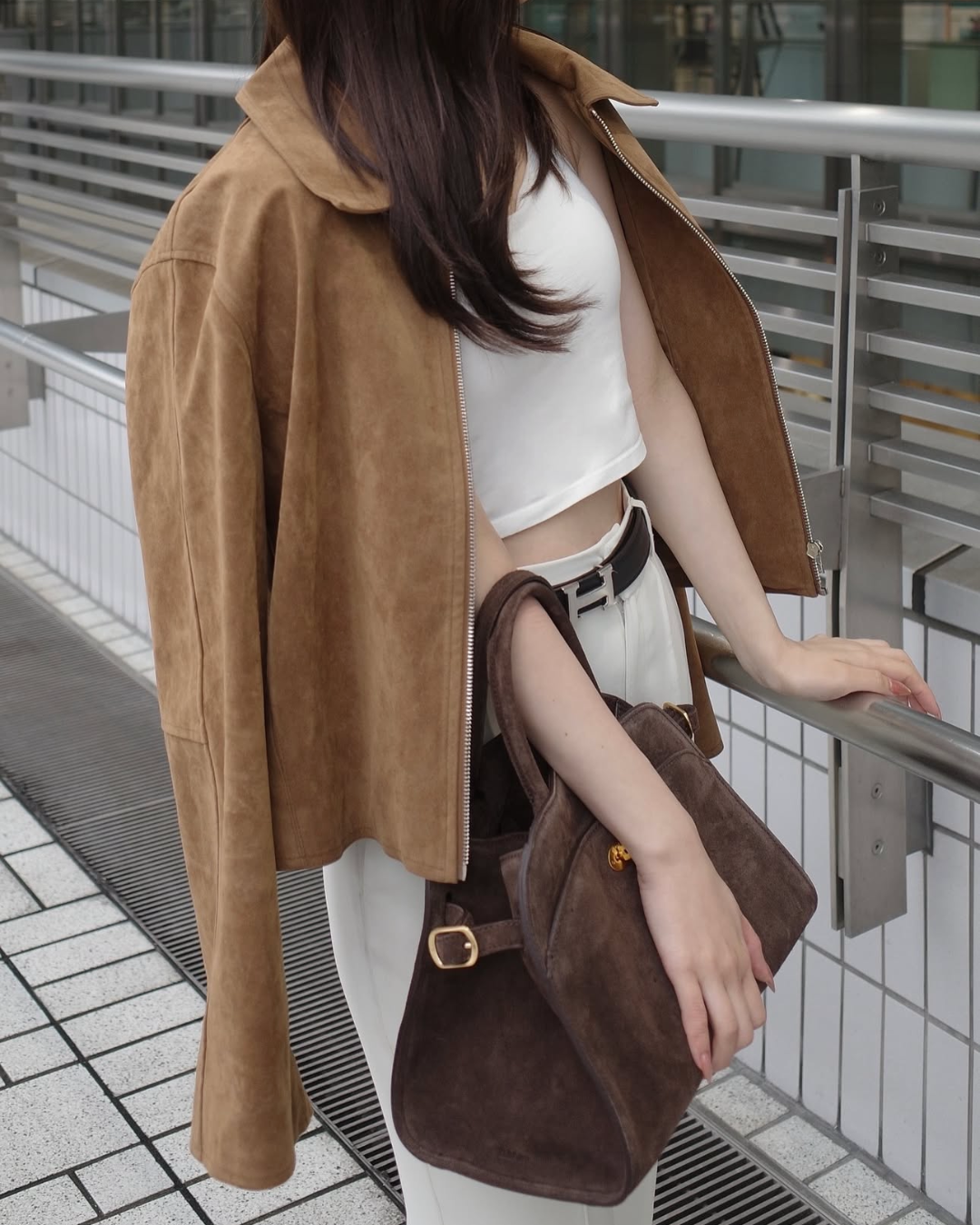 [ Influencer Recommend ]フェイクスエードショートジャケット