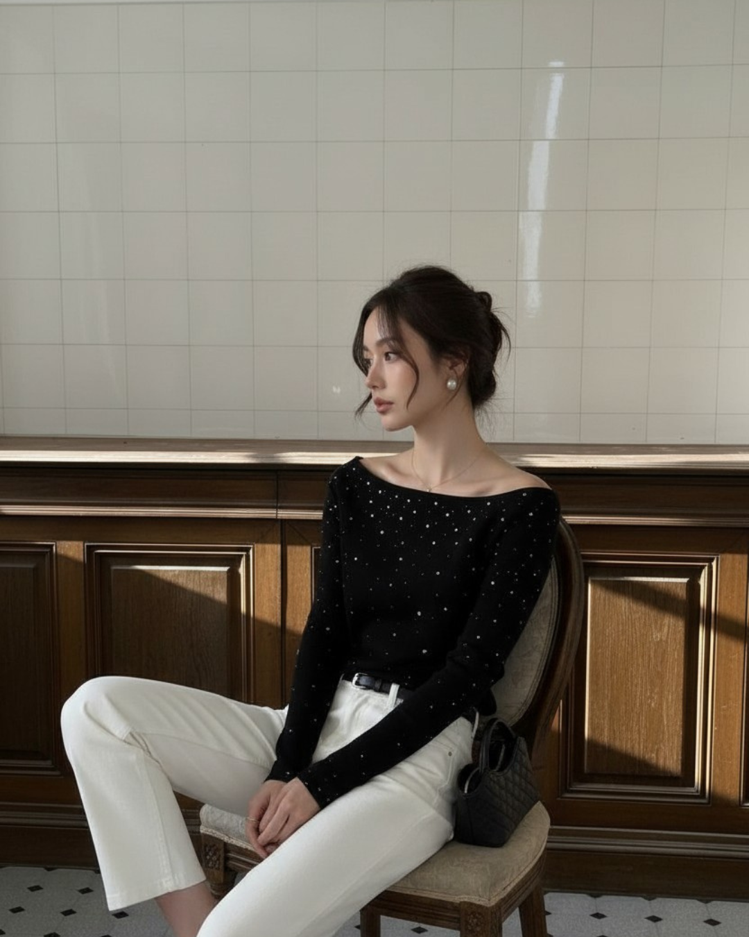 【即納】スターダスト オフショルダートップス