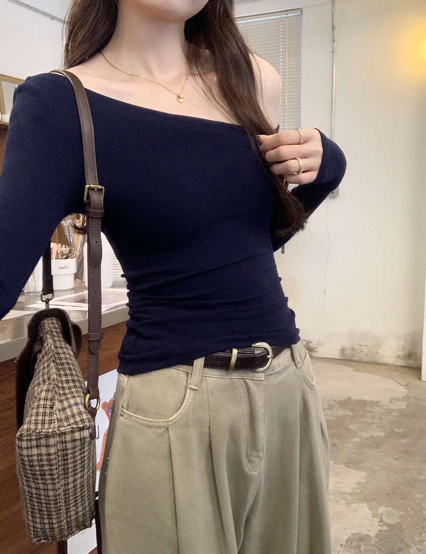 ［ CALEN × BLACKOUT ］ワンショルダータイトトップス ‐ Bellissima