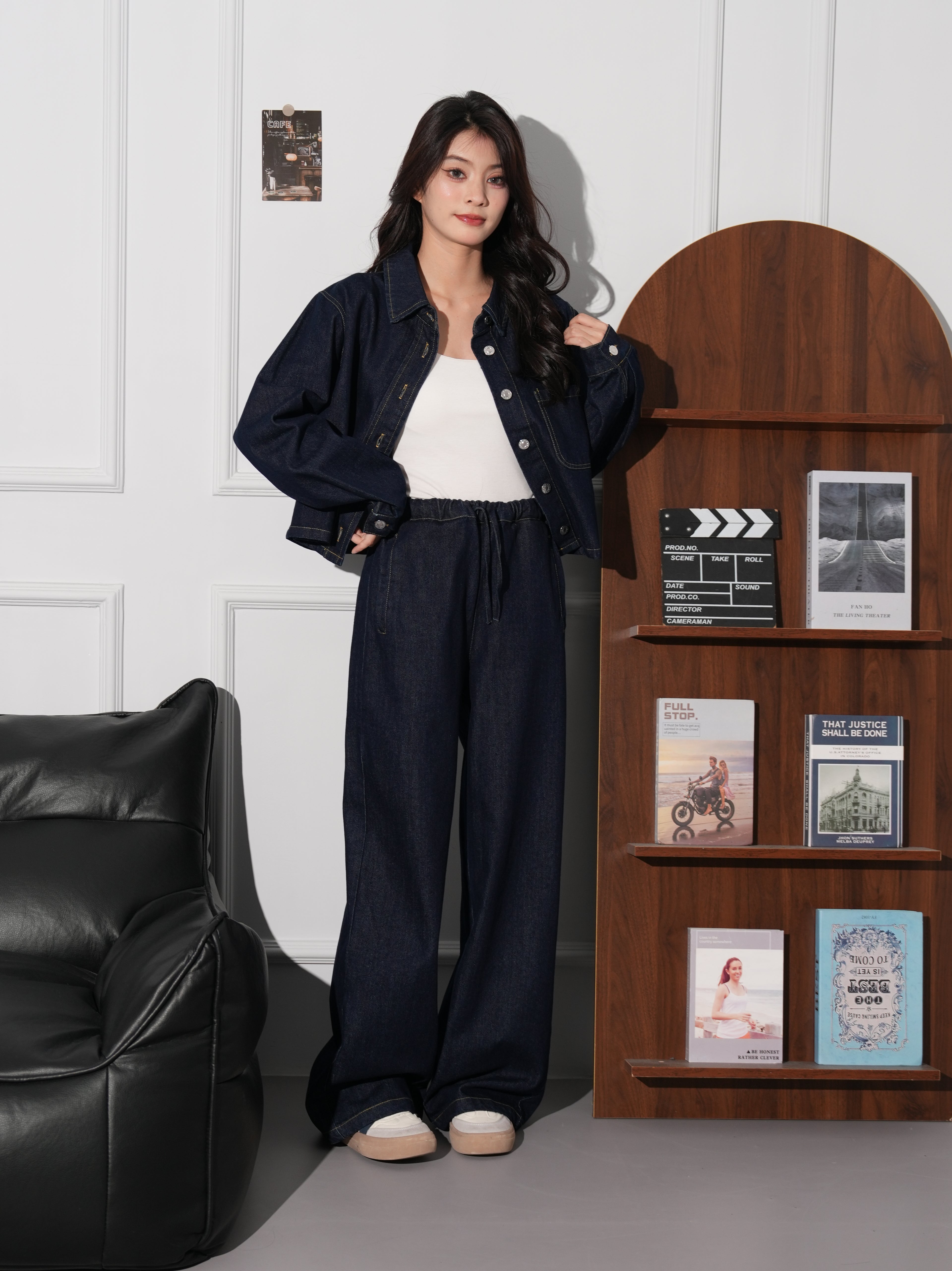 カジュアルデニムセットアップ