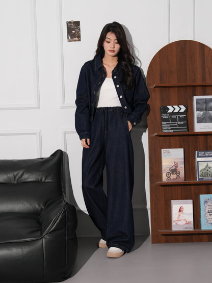 カジュアルデニムセットアップ