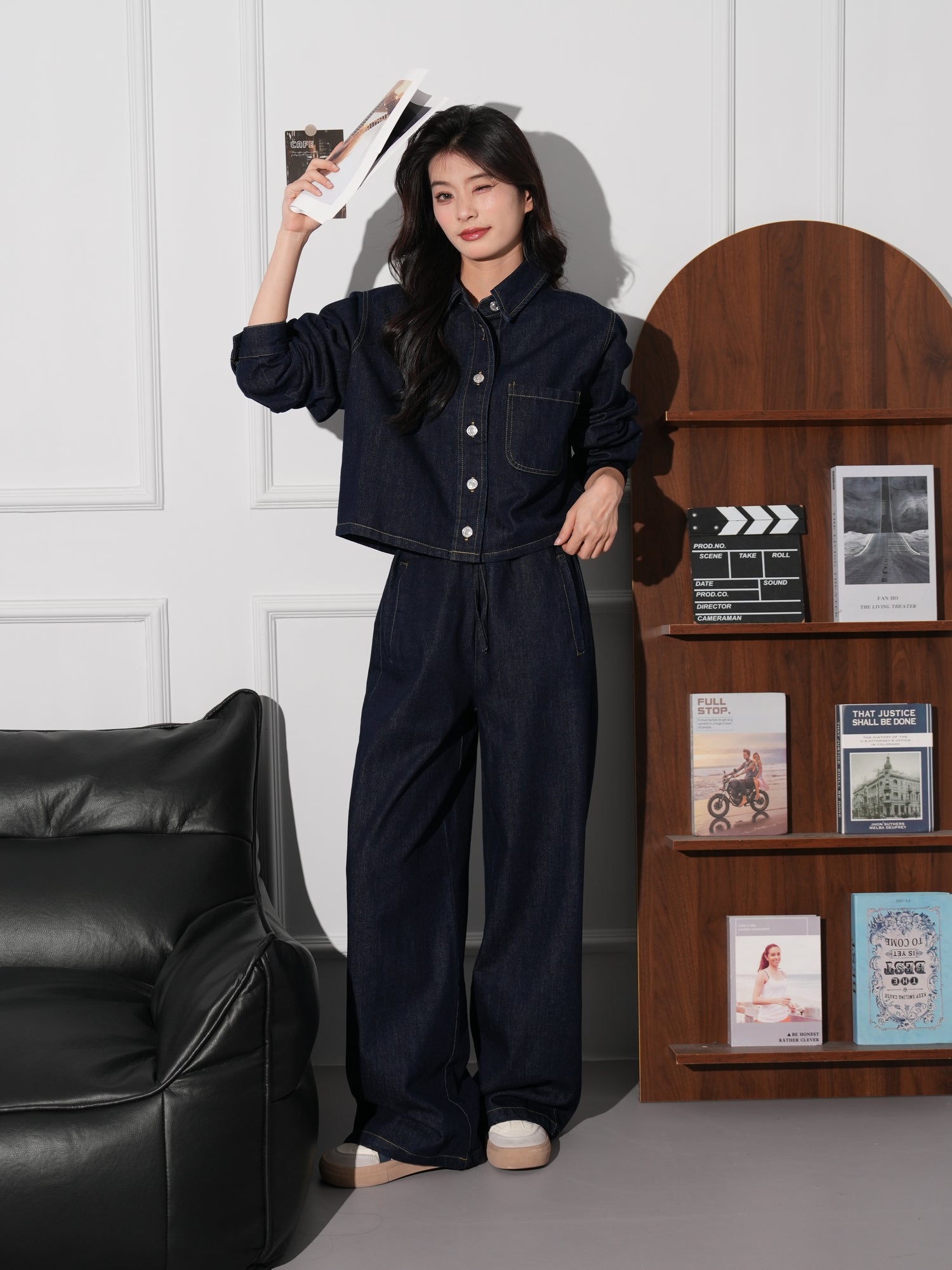 カジュアルデニムセットアップ