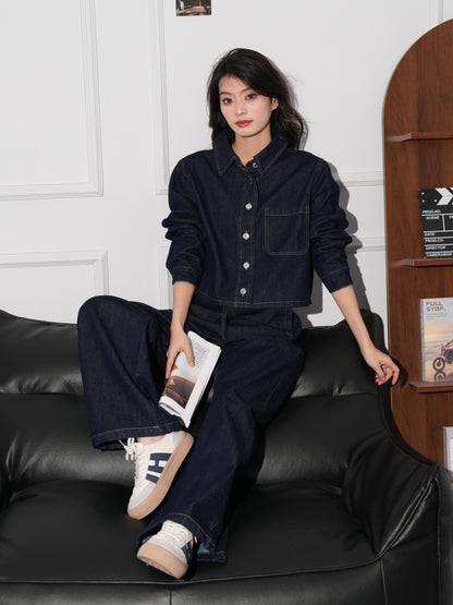 カジュアルデニムセットアップ