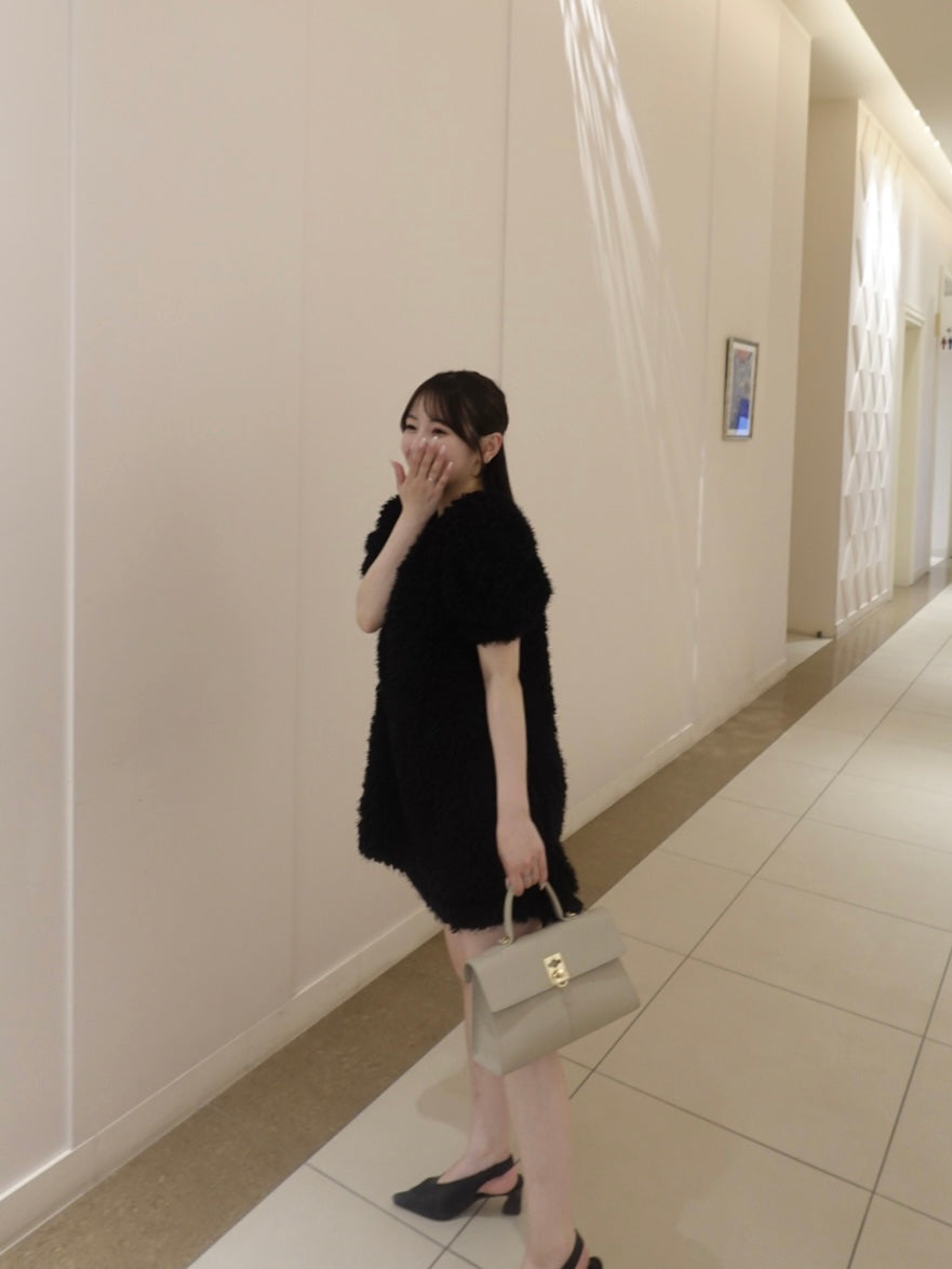 [ Influencer Recommend ]【即納】パフシャギーミニワンピース