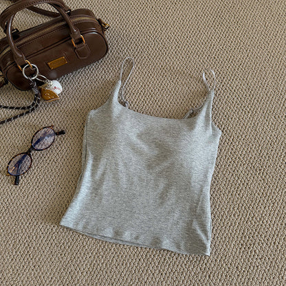 週末限定2BUY10%OFF｜【即納】カップ付きキャミソール
