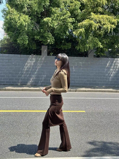 スカートレイヤードパンツ