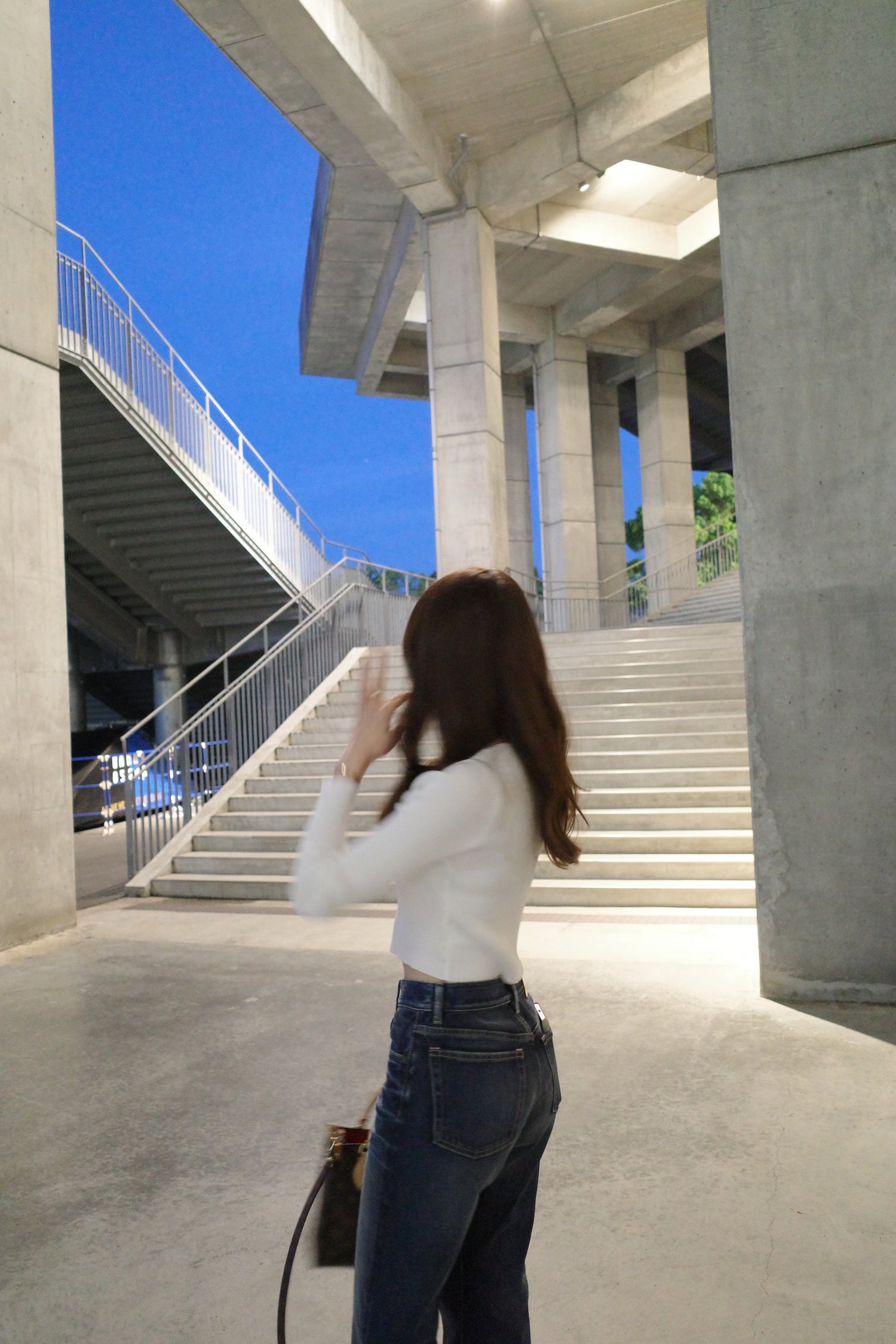 [ Influencer Recommend ]【即納】カーブネックリブニットトップス