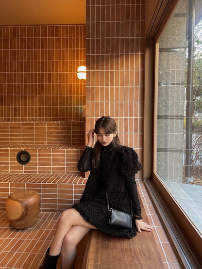 Set fair対象 | 27日(金)0:00～【即納】パフシャギーミニワンピース