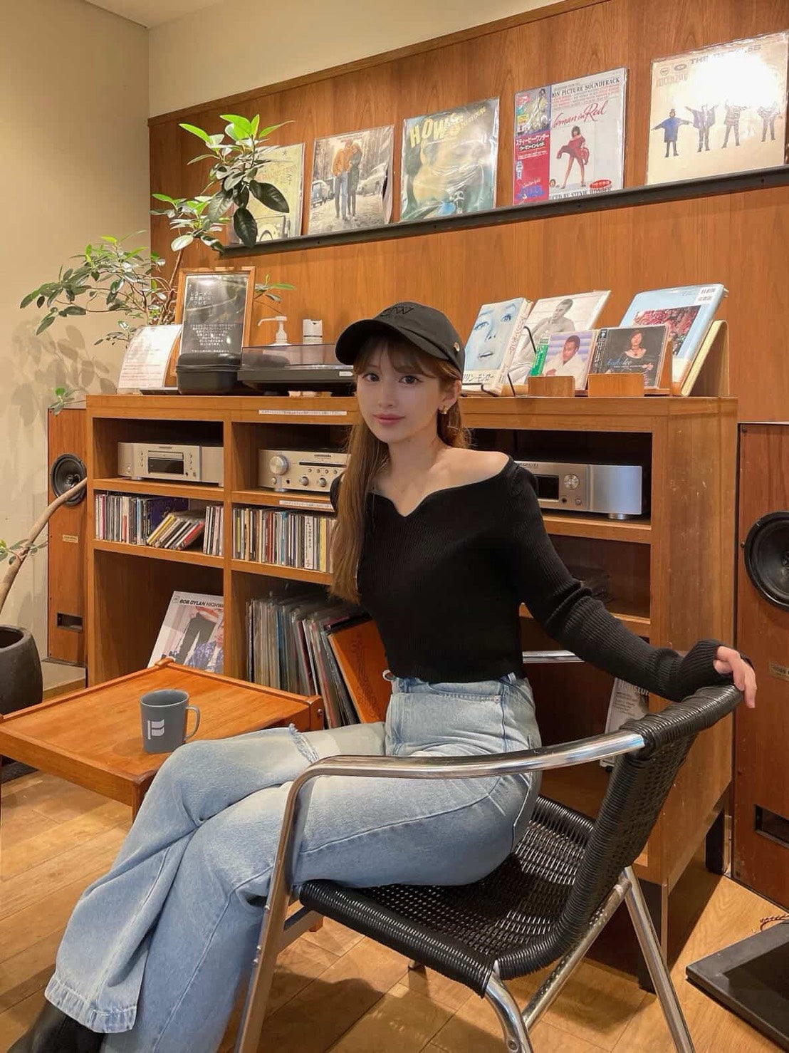 [ Influencer Recommend ]【即納】カーブネックリブニットトップス