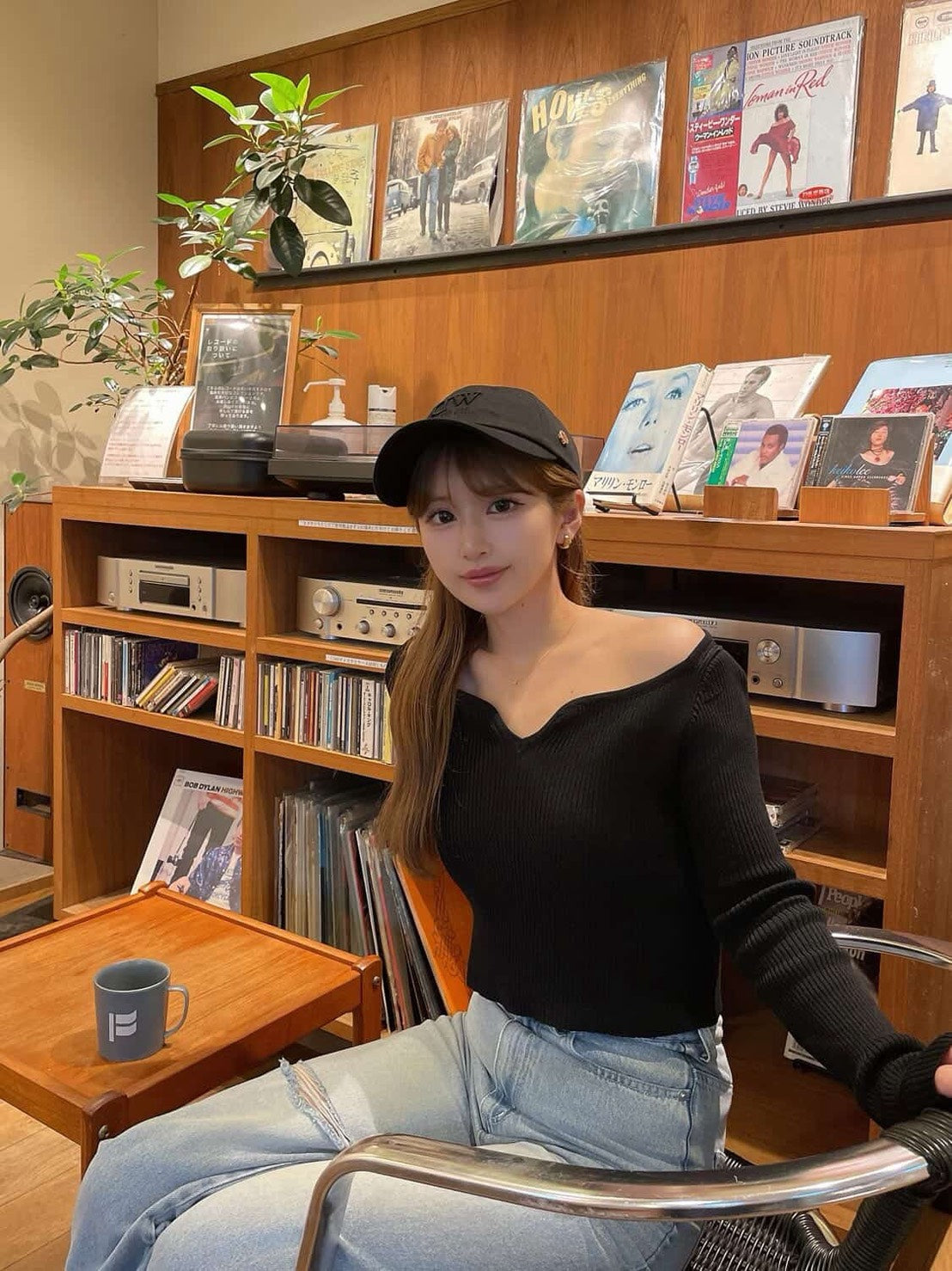 [ Influencer Recommend ]【即納】カーブネックリブニットトップス