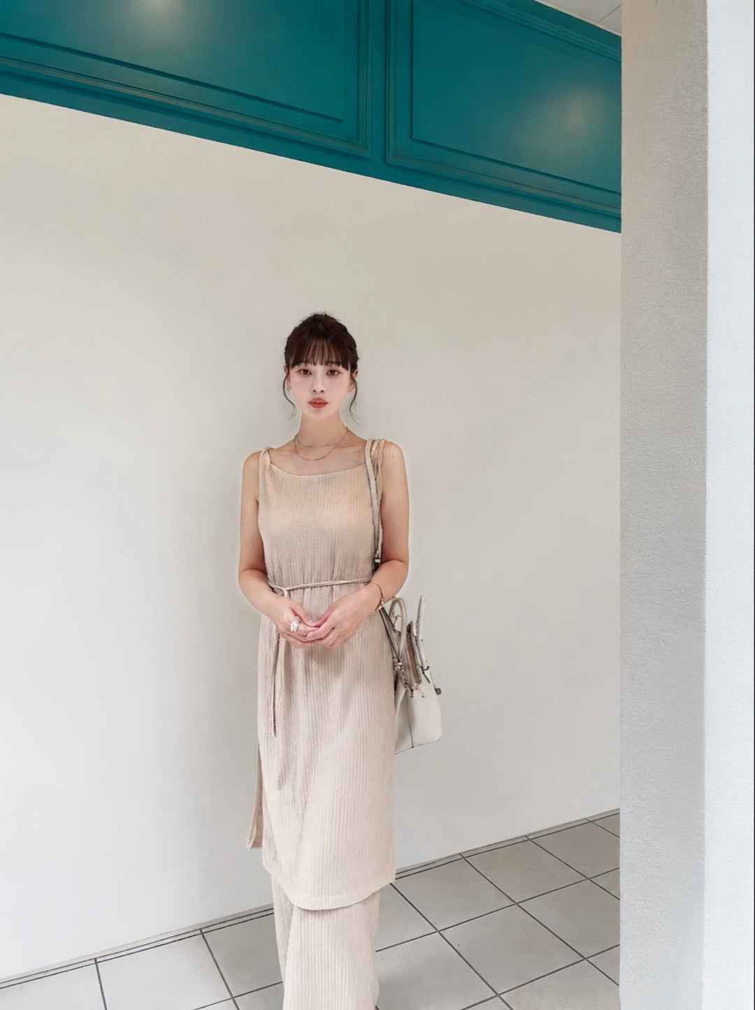 [ Influencer Recommend ]【即納】サイドスリットプリーツセットアップ