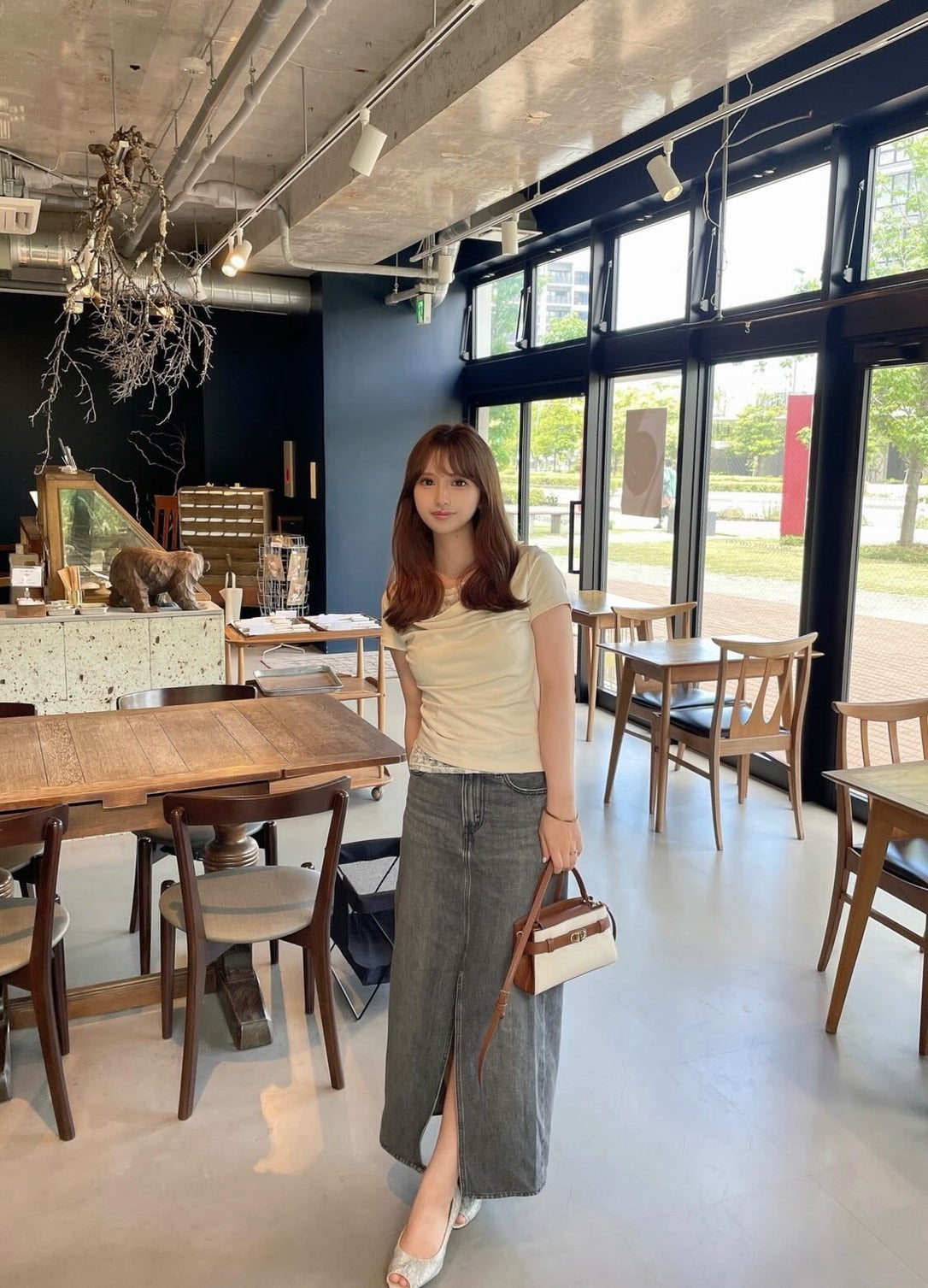 新作【即納 6/26(金)12:00～販売START】[ Influencer Recommend ] レースレイヤードドレープトップス