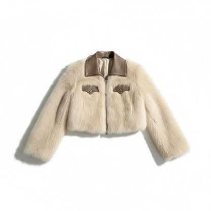 【即納 1/9(金)12:00～販売START】フェイクレザーカラーファージャケット