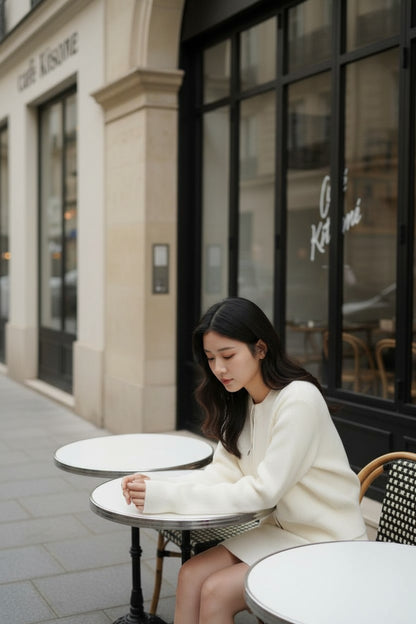 クラシックジップニット＆スカ―トセット